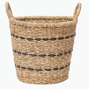 Westport Seagrass <b>Round</b> <b>Basket</b> Handmade Storage <b>Basket</b> Wholesale eco-friendly Made Viet Nam - Product Image 1