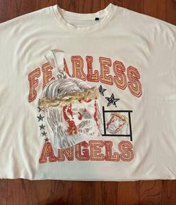 High Quality Custom Logo Heat-Transfer Printing 100 Cotton 220 Grams <b>Drop</b> Shoulder Cropped Length <b>Box</b> Fit Men Oversize T-Shirt - Product Image 4