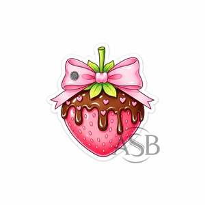 Strawberry Bow Lash Tile Acrylic Sustainable Eyelash Extension Palette Custom Logo <b>Chocolate</b> Covered Strawberry Lash Palette - Product Image 1