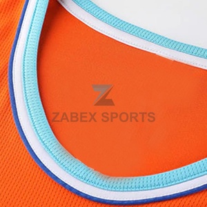 ชุดบาสเก็ตบอลสโมสรแบบซับลิเมชั่นสั่งทำพิเศษ พร้อมกางเกงขาสั้น ไซส์ใหญ่ ผ้าแห้งเร็ว ระบายอากาศได้ดี เนื้อผ้านุ่ม สั่งทำหมายเลขและชุดทีมได้ - Product Image 3