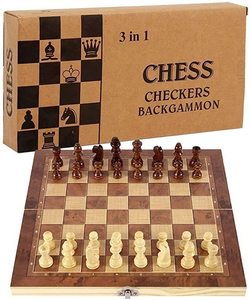 Luxury Handcrafted Wood <b>Chess</b> <b>Set</b> Large Folding Storage Board Portable Travel <b>Chess</b> Game <b>Set</b> Educational Toy Gift for Beginners - Product Image 3