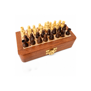 Juego de Ajedrez Magnético de Madera |   Juego de Mesa Plegable Portátil de Viaje con Caja de Almacenamiento, Tablero de Ajedrez Hecho a Mano para Adultos y Niños, Juego de Regalo - Product Image 1