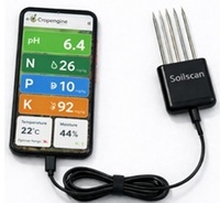 Dispositivo Portátil Inteligente para Monitoreo de la Salud del Suelo, Análisis de Nutrientes con Panel de Control Móvil
