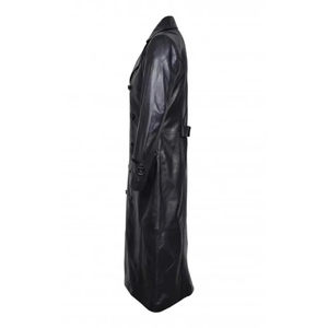 Custom Wholesale Men's Soft Genuine Sheep <b>Leather</b> <b>Long</b> Coat/<b>Jacket</b> For Outwear - Product Image 3