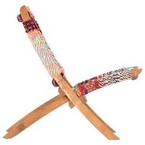 Multicolor Fabric Folding <b>Chair</b> for <b>Bedroom</b> Furniture - Product Image 3