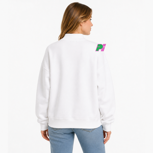 Sudadera personalizada con cuello simulado y letras con apliques de ALABAMA, mapa del estado, forro polar grueso, sudadera extragrande con cuello simulado para mujer - Product Image 3