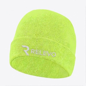 RELEVO <b>Green</b> <b>Beanie</b> Unisex Winter Hat Embroidered Logo Casual Cap Fitted 56-58CM - Product Image 2