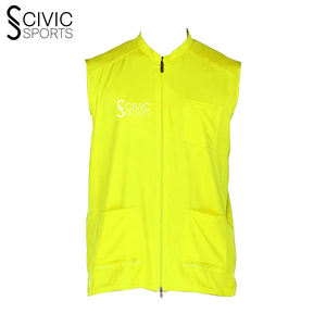 Gilet de travail personnalisable pour hommes en coton de laine respirant de haute qualité pour vêtements d'extérieur fermeture à glissière pour logo de supermarché de salon de coiffure - Product Image 5