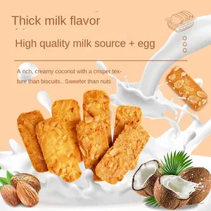 Galletas crujientes de crema de nueces con rodajas de almendras horneadas, snack tradicional chino famoso, en caja enrollable. - Product Image 3