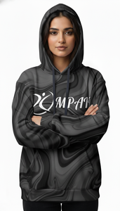 Sweat à capuche unisexe surdimensionné décontracté haut de gamme pour l'hiver, avec broderie et design entièrement sublimé, pour un style streetwear avant-gardiste - Product Image 2