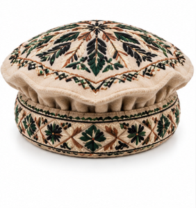 Casquettes Afghanes Personnalisées Bleu Marine Brodé Motif Tribal Traditionnel Fait Main Chapeau Kuchi Topi pour Homme Vente en Gros - Product Image 6
