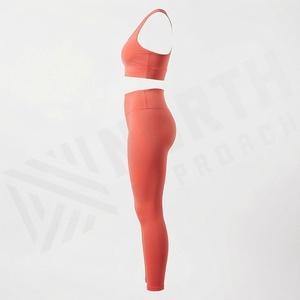 Traje Deportivo de Yoga para Mujer, Estilo Chaleco de Una Pieza con Sujetador, Pantalones de Cintura Alta con Efecto Levanta Glúteos, Ropa Deportiva sin Costuras para Gimnasio - Product Image 3