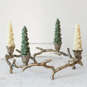 Christmas Decorative Candle Holder for Holiday Home Decor Handmade Metal Candle Holder for Christmas Zahid Exports - Product Image 3