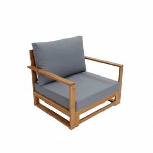 Thinh Phu outdoor furniture factory Garden Sofas Set (6pcs) acacia <b>wood</b> with cushion Sofa outdoor funiture made in Vietnam - Product Image 3