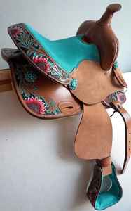 ROYAL INTERNATIONAL - Almohadilla de Cuero de Alta Calidad para Silla de Montar de Caballo, Estilo Barrel, al Mejor Precio - Product Image 6