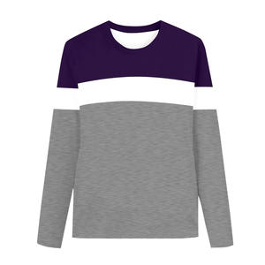 Camisetas a Rayas para Niños, Manga Corta, Cuello Redondo, Casuales, Básicas, 100% Algodón, Ecológicas, Transpirables, con Logotipo Personalizado - Product Image 3