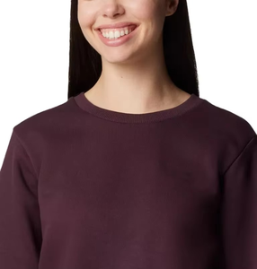 Sweat-shirt à capuche pour femme, coupe ample, couleur bordeaux, col rond, personnalisable, tissu polyester, fabrication sur mesure, livraison rapide - Product Image 4