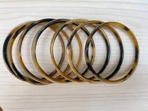 Natural Polished Eco-Friendly Buffalo Horn <b>Bangle</b> <b>Bracelets</b>-Modern by Belladec Natural Color Pattern Polished Finish - Product Image 6