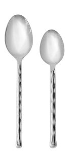 Juego de cubiertos de acero inoxidable elegante para siempre, el mejor acabado plateado, diseño personalizado, manijas encantadoras, juegos de cubiertos de calidad para venta al por mayor - Product Image 4