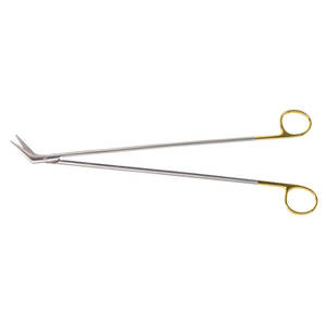 Surgical Debakey-Potts Scissors: Best Cardiology Instruments for Vascular Surgery, Lightweight Angled Design By <b>Blush</b> Surgical - Product Image 1