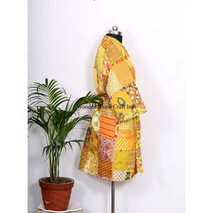 Kimono en soie 100% de haute qualité, imprimé, motif magnifique, couleur et logo personnalisables - Respirant, doux, printemps, été, automne - Product Image 4