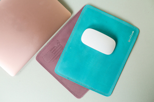 Handmade Real Leather Mouse Pad Anti Slip Suede Base Desk <b>Mat</b> Personalized Executive Writing Pad for <b>Computer</b> LMP-00031 - Product Image 4