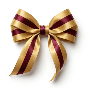 Cinta de Satén Dorada Borgoña con Rayas Centrales de 25 mm al por Mayor para Invitaciones de Boda, Lazos Florales y Embalaje Decorativo - Product Image 2