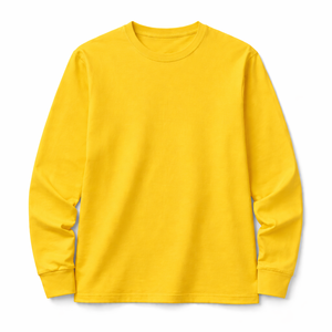 T-shirt classique en coton de qualité supérieure à manches longues, doux, respirant, séchage rapide, haute qualité, vêtement décontracté, confort quotidien, coupe classique - Product Image 2