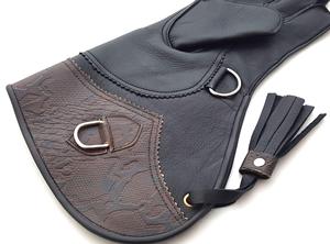 Gant de fauconnerie en cuir véritable robuste pour homme – Protège-bras extra long pour la manipulation des faucons, des houkats et des aigles - Product Image 3