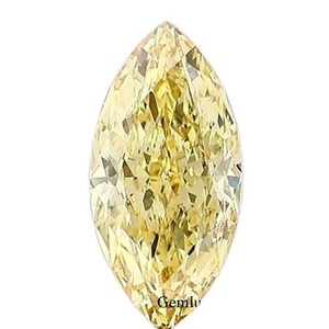 Diamant de laboratoire de qualité VS, jaune vif, taille marquise, 2,5 carats, taille marquise, certifié IGI, diamant de laboratoire cultivé en vrac pour bague - Product Image 1