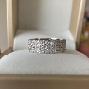 Anillo de Diamantes de Oro Blanco para Mujer, Corte Brillante Redondo, Color D Natural, Certificado por GIA, Anillo de Boda Clásico - Product Image 1