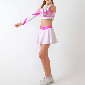 Costumes de performance de qualité supérieure en gros, robes de cheerleading de haute qualité pour l'école, ensembles d'uniformes de cheerleading par sublimation en grande quantité - Product Image 5
