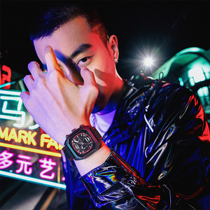 Montre-bracelet à quartz pour homme Mark Fairwhale, étanche 30 bars, en acier inoxydable, 41 mm, chronographe lumineux, bracelet en <span class=keywords><strong>caoutchouc</strong></span> - Product Image 3
