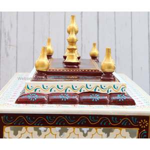 White <b>Model</b> 1 Wooden Home Decor Elegant Temple for Home - Product Image 1