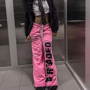 Wholesale Screen Printing Pants <b>Jogger</b> Trousers Vintage Heavy Weight Baggy Wide Leg Cotton <b>Stacked</b> Sweatpants Men's Trousers - Product Image 5