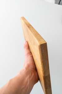 เขียงไม้โอ๊คเนื้อแข็งพร้อมเขียงไม้โอ๊คขอบกลม - Product Image 2