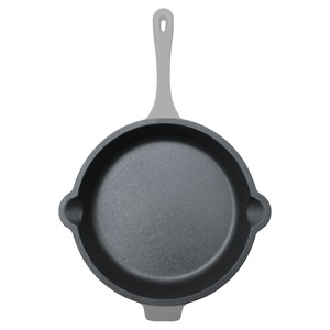 Cast Iron Frying <b>Pan</b> Round Silicone Handle Oven Safe No Coating Minimalist Design - Product Image 3