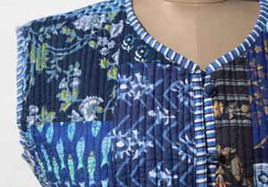 Chaqueta acolchada de algodón para mujer, chaquetas de trabajo con parches indios hechos a mano, abrigos, chaqueta acolchada Bohemia para mujer - Product Image 2