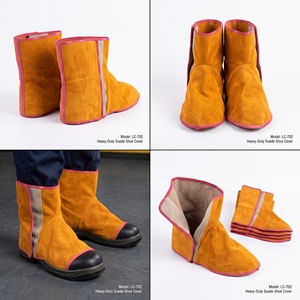 Cowhide Split Leather Welding Shoe Covers Industrial Safety Heavy Duty <b>Spark</b> Heat Resistant Waterproof Radiation Proof - Product Image 5