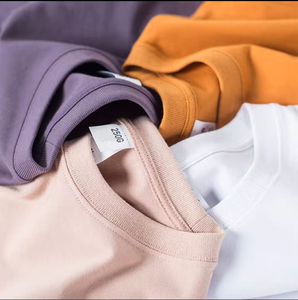 เสื้อยืดคอกลมสีพื้นผ้าฝ้าย 100% สำหรับผู้ชาย ออกแบบลายพิมพ์ได้ตามต้องการ น้ำหนัก 310 กรัม ทรงปกติ แขนสั้น ผ้าถัก สวมใส่สบาย - Product Image 2