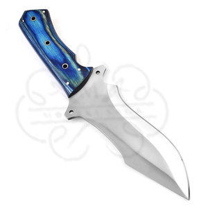 Nuevo Cuchillo Bowie MORTAL SAGA de Acero de Damasco de Alta Calidad, Diseño Compacto y Duradero, para Camping, Bushcraft y Caza, en Varios Colores - Product Image 1