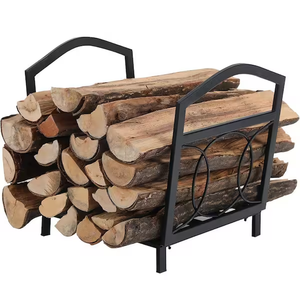 Support à bois de chauffage en métal pour intérieur et extérieur, support de rangement pour bois, support de rangement pour bois de chauffage domestique, support de rangement pour bois de chauffage de jardin - Product Image 5