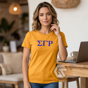 GREEK TREASURES Camiseta de Alta Calidad para Mujer, Cuello Redondo, Casual, 100% Algodón Jersey, Manga Corta, con Logotipo, Ecológica, Transpirable y de Secado Rápido - Product Image 3