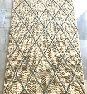 MORE MOROCCON LOOP Modern Wool Cotton Cushioned <b>Thick</b> (0.6-1 In.) Medium <b>Pile</b> Abstract Rectangular Area <b>Rug</b> Hand Woven 8'x10' - Product Image 1