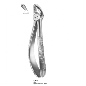 คีมถอนฟัน รุ่น Fig. ฟันกรามบน 17 ซี่ ด้านขวา (แบบอังกฤษ) |   สแตนเลสเกรดพรีเมียม - Product Image 3