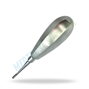 Elevador manual de luxación recto de acero inoxidable con hoja de 3 mm de ancho, mango 503 extra corto, instrumento quirúrgico dental para dientes - Product Image 3