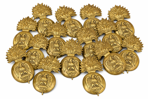 Antique Irish Style Brass Glengarry Cap Badge Post 1903 Vintage <b>Hat</b> Badge Rare Finish - Product Image 5