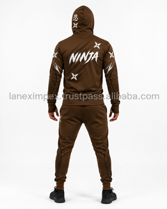 เสื้อฮู้ดนินจาผู้ชายแบบใหม่ พร้อมหน้ากากบาลาคลาวา ฮู้ดคู่ ซิปหน้า เสื้อสเวตเชิ้ต สกรีนโลโก้ได้ เสื้อฮู้ดสตรีทแวร์ เสื้อกันหนาวสำหรับเล่นกีฬาฤดูหนาว - Product Image 4
