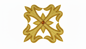 Nouvelle Broderie Dorée de Haute Qualité, Badge Croix d'Église Fait Main, Patch Brodé en Forme de Croix, Décoration Religieuse à Coudre sur Vêtement, Conception Personnalisée - Product Image 6