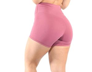 Shorts de cyclisme pour femmes, couleur unie, polyester, élasthanne, 100% coton, taille mi-haute élastique, sexy, pour soirée, style motard, avec logo personnalisé - Product Image 6